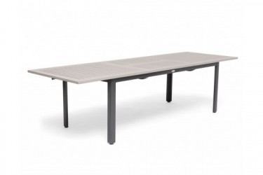 Nydala Havebord - 90x200/280 cm - Lys Grå