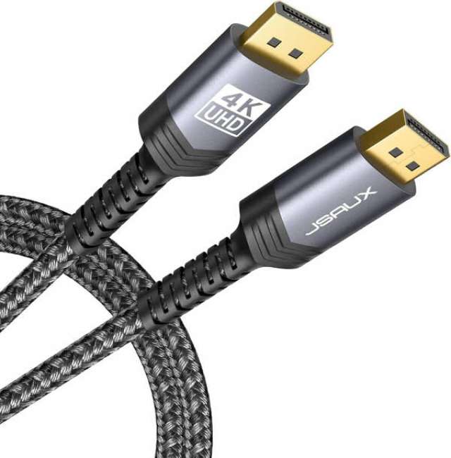 Priser på JSAUX cable display to HDTV 4K NZ nylon grey 2 meter