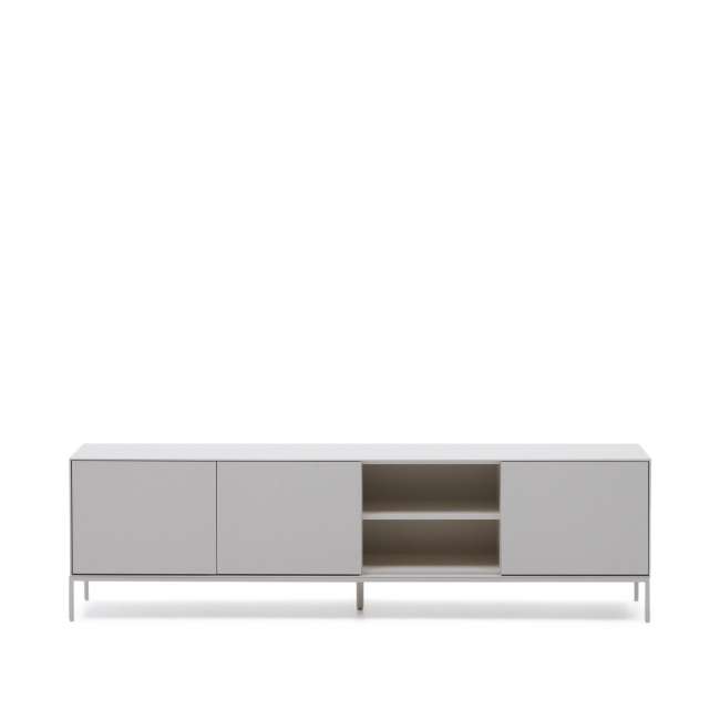 Priser på KAVE HOME Vedrana TV-bord, m. 3 låger og hylde - hvid MDF og stål (195x40)