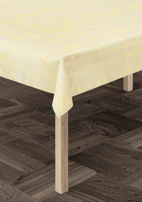 Priser på Rosendahl - Påske Damask Akryldug gul B140 cm - i metermål